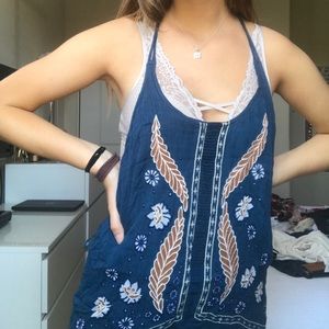 O’neill blue halter dress!
